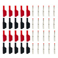 20Pcs Retractable Sheath Stackable 4mm Banana Plugs Nickel-plated Lantern Plug  Solder Banana Plug Connector with Sheath