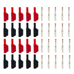 20Pcs Retractable Sheath Stackable 4mm Banana Plugs Nickel-plated Lantern Plug  Solder Banana Plug Connector with Sheath