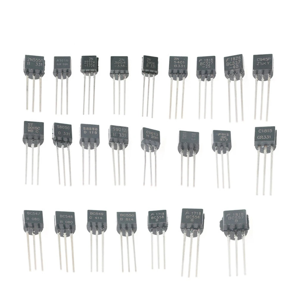 X49A-840Pcs/Set 24Values TO-92 Transistor BC547 BC327 BC337 2N2222 3904 PNP/NPN Transistors Set Electronics Assortment Kit