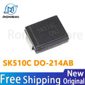 10-100Pcs SK510C Schottky Rectifier Diode 5A 100V SK510 SMT DOC-214AB IC Chipset In Stock Wholesale