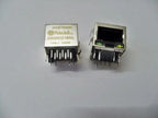 10pcs J0026D21BNL J0026D21 Right Angle with LED MAGJACK 1PORT 100 BASE-TX 1x1 Tab-DOWN RJ45 Connector