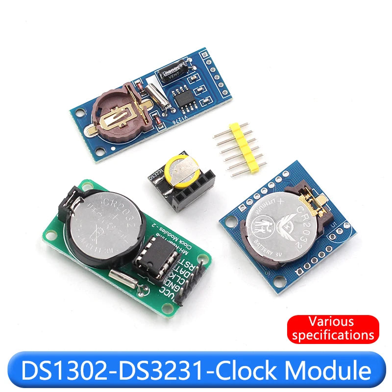 DS1302/3231/1307 PCF8563 real-time clock module time power-off storage timing module