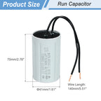 1/2/3Set CBB60 6-60uF Running Capacitors AC 450V 2 Wires 50/60Hz Cylinder for Water Pumps Washing Machines Motor Start