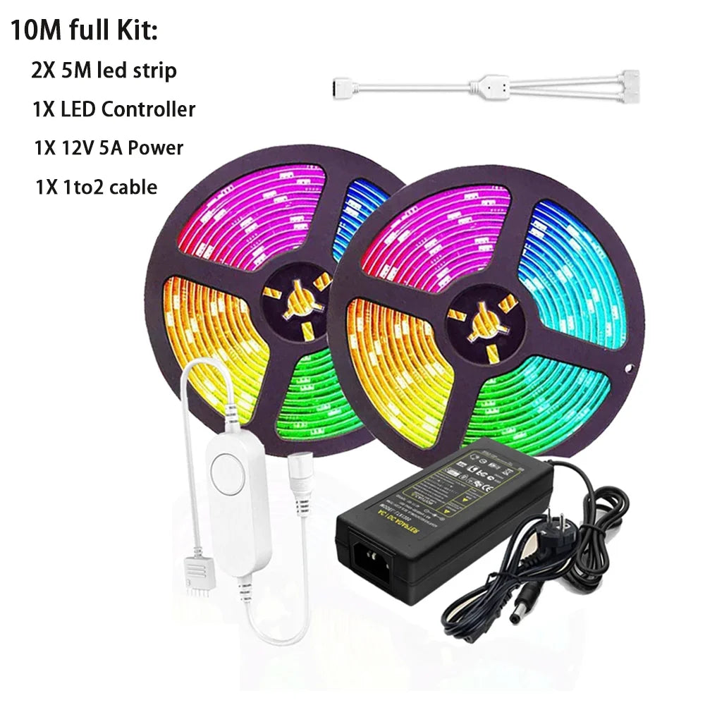 Zigbee 3.0 Smart LED Controller DC12V 5M 10M 5050 RGBW RGBWW LED Strip Light LED Flexible Strip Tuya App for Smartthings Alexa