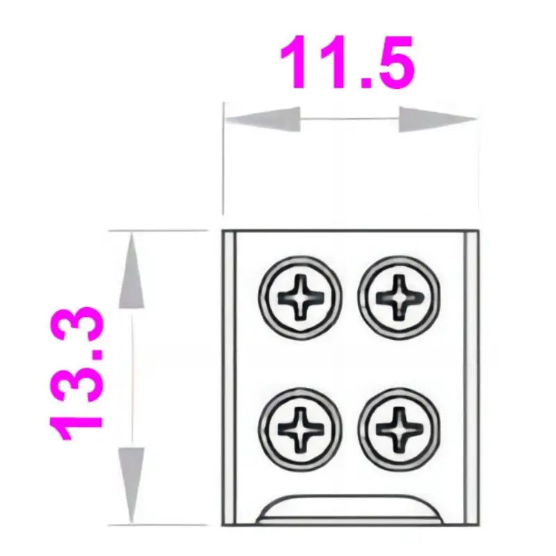 10Pcs Screw Fixing Solder-Free LED Strip Connector 2 Pin Quick Wire Connector For 8mm/10MM LED Light Strip Terminal Adapter