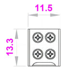 10Pcs Screw Fixing Solder-Free LED Strip Connector 2 Pin Quick Wire Connector For 8mm/10MM LED Light Strip Terminal Adapter