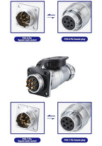 PLS20 Aviation Connector 2/3/4/5/6/7/8/9/10/12Pin Air Carrier Male Female Plug Connector WS20 TP20