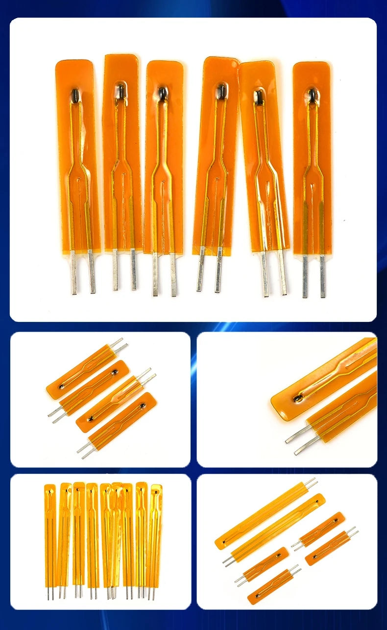 TZW 10PCS NTC Thermistor Temperature Sensor Film Resistance Probe MF55 B3435 B3950 10K 50K 100K 25MM 50MM 75MM