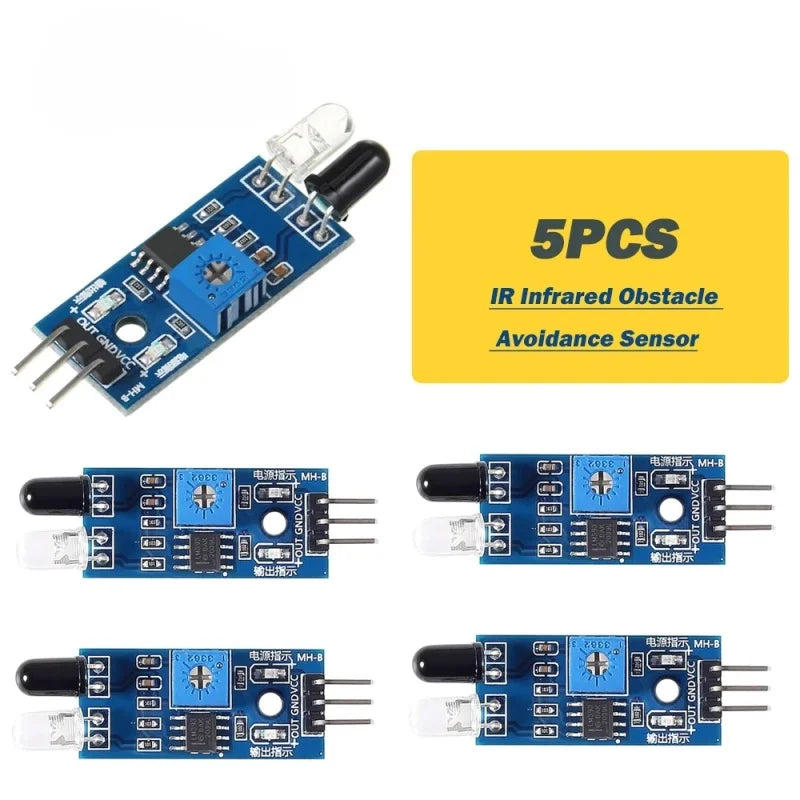 1pcs/5pcs IR Infrared Obstacle Avoidance Sensor Module for Arduino Diy Smart Car Robot Reflective Photoelectric 3PIN