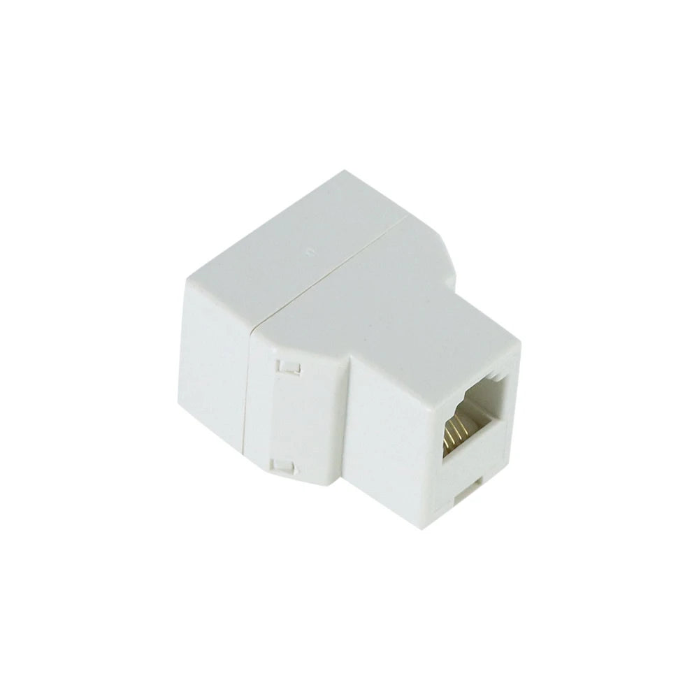 1pcs RJ45 Splitter Adapter 1 to 2 Dual Female Port CAT5/6 LAN Ethernet Socket Network Connection Splitter Adapter