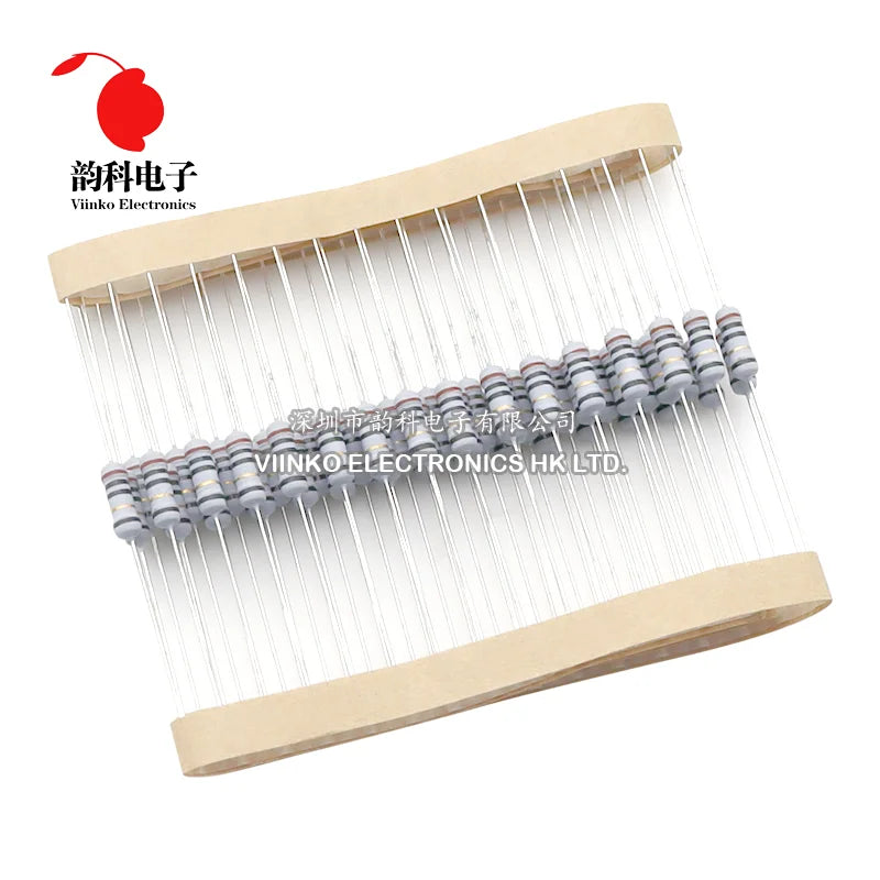 20pcs 1/2W 5% 0.5W Wire Wound Resistor Fuse Winding Resistance 0.1R 0.1 0.15 0.22 0.33 0.5 1 2.2 4.7 6.8 10 22 47 68 100 220 ohm