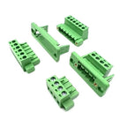 2/5 Sets 2EDGWC 5.08mm Pitch Plug-in Terminal Block, Through-Wall Welding-Free Panel Mount Connector (2P-10P)