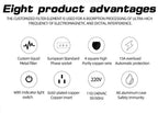 YYAUDIO HiFi Audio Noise AC Power Filter Power Conditioner Power Purifier Surge Protection with EU Outlets Power Strip