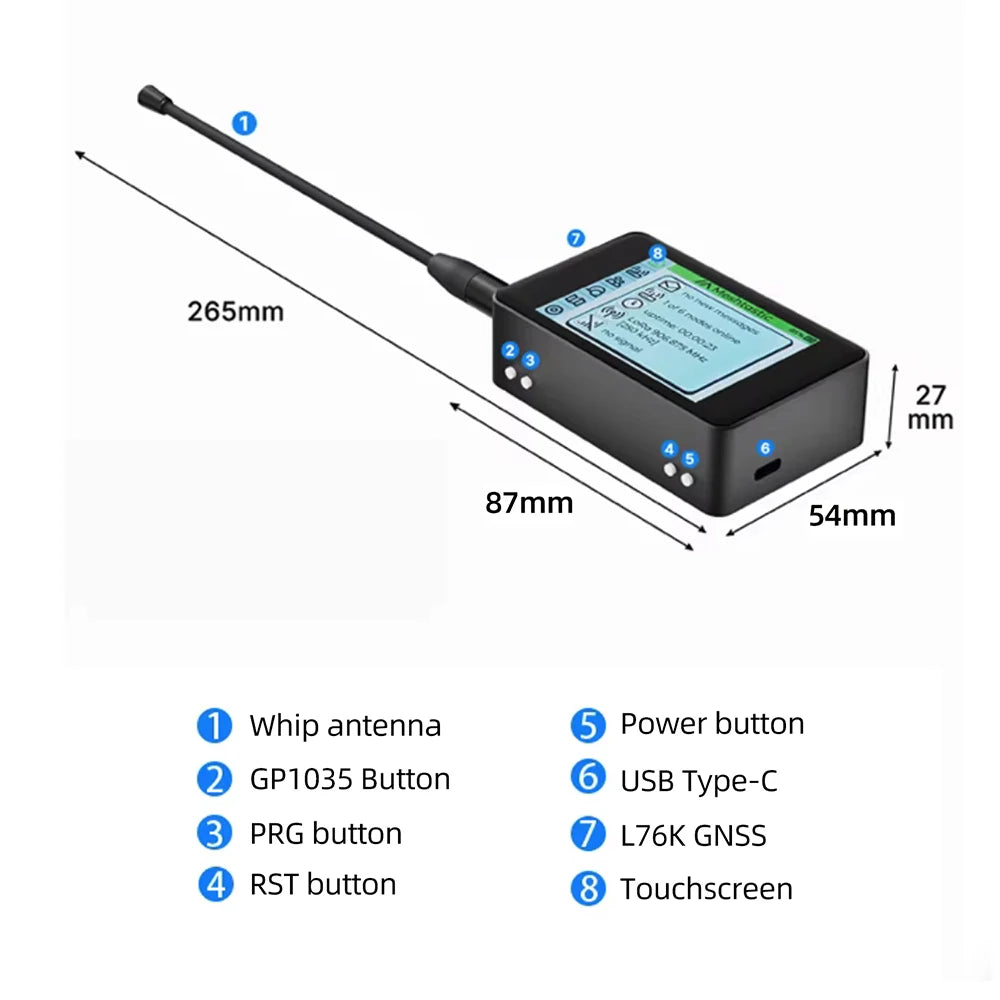 Heltec WiFi LoRa 32 V4 Expansion Kit, 0.96-inch OLED screen ESP32 Bluetooth WiFi development board, with GNSS module