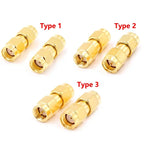 5/20Pcs Golden SMA Male Female Plug RF Coaxial Socket Straight Adapter SMA Connector with Screw Thread