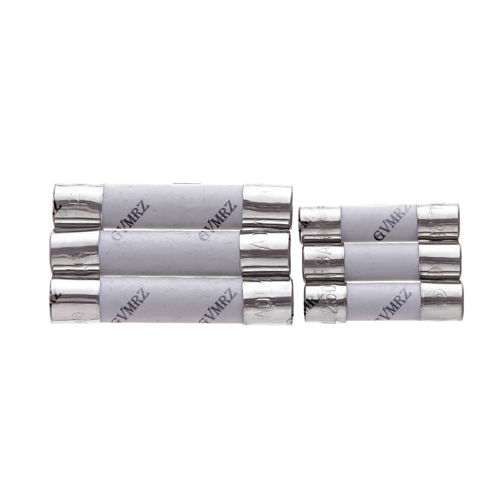 10PCS 0.1A 0.25A 6X30MM 5X20MM Fast Blow Ceramic Fuse 5*20mm 250V 2A 2.5A 3A 3.15A 0.1A-25A Slow Break The Fuse Tube 0.5A 6*30mm