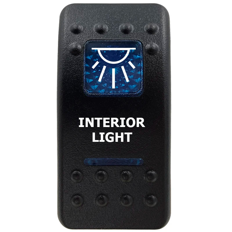 12V Marine Grade Rocker Switch SPST/ON OFF, DPDT/(ON) OFF (ON) Blue Led Light Bar for Carling ARB NARVA Replace Waterproof IP66