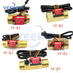Brass Flow Sensor Thread Hall Sensor YF-B1/B2/B3/B5/B7 Switch Water Flow Sensor Flow Meter Hall Turbine Flow Meter