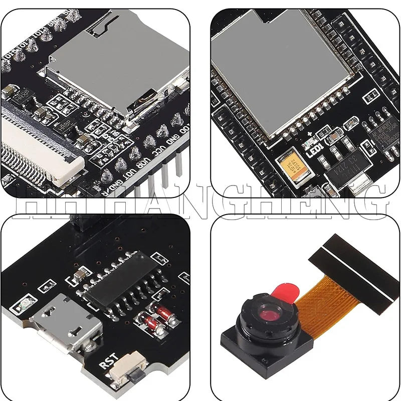 10-1PCS ESP32-CAM ESP32-CAM-MB MICRO USB ESP32 Serial to WiFi ESP32 CAM Development Board CH340 5V Bluetooth+OV3660 Camera