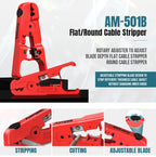 AMPCOM Network Tool Kit, Lan Tester RJ45 Crimper Cat6 CAT5E Connectors RJ11 Punch Down Tool Wire Stripper Pliers Ethernet Cable
