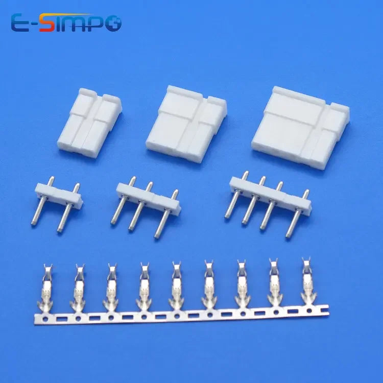 TJC2 7.5/5.0mm Straight Pin Header Plug Housing Terminal 1P 2P 3P 4P 5P 6P 1+1 1+2 1+3 1+4 1+5  Strip Bar Wire Connector Harness
