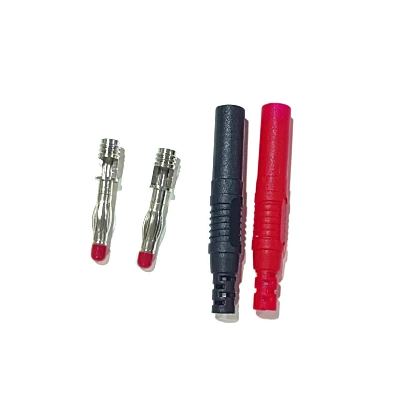 10Pcs/set Straight Insulated Safety 4mm Male Banana Plug Wire Solder DIY Connectors