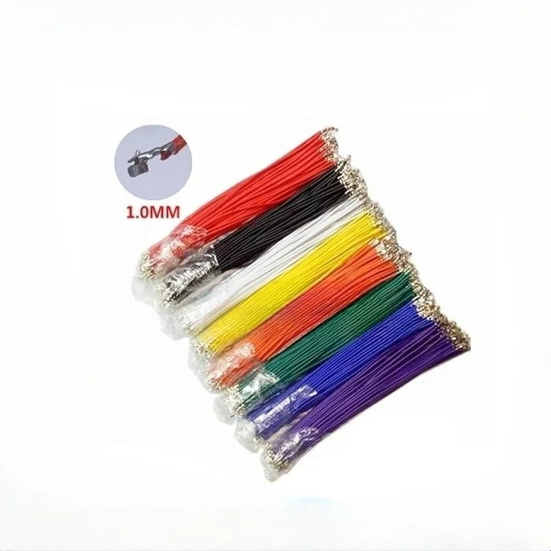 100pcs SH GH MX 1.0mm 1.25mm Single Double Head Terminal Crimp Colorful Electronic 10/15/20/30cm PVC Wire Without Housing