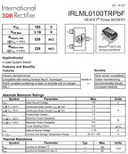 10PCS IRLML0030TRPBF IRLML0030 IRLML0040 IRLML0060 IRLML0100 IRLML2244 IRLML2246 TRPBF SOT23 N/P-Channel MOSFET SMD transistor