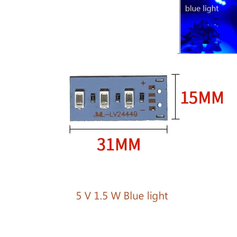 New 10pcs High Brightness 5V LED Color Lamp Bead Light Board Bulb 5730 SMD 1.5W Red Purple Yellow Green Blue Warm White Light