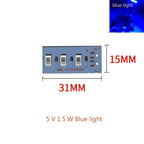 New 10pcs High Brightness 5V LED Color Lamp Bead Light Board Bulb 5730 SMD 1.5W Red Purple Yellow Green Blue Warm White Light