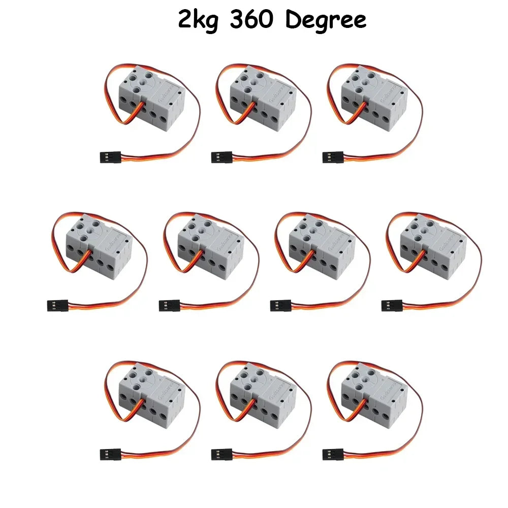 1/4/10pcs 360 Degree 2KG Grey Geek Servo Motor Remote Control for Geekservo 2kg 360 4.8V- 6V for Micro:bit Raspberry Pi DIY Toy