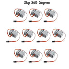 1/4/10pcs 360 Degree 2KG Grey Geek Servo Motor Remote Control for Geekservo 2kg 360 4.8V- 6V for Micro:bit Raspberry Pi DIY Toy