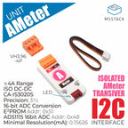 M5Stack Unit AMeter Sensor, Real-time Monitoring Current Module ADS1115