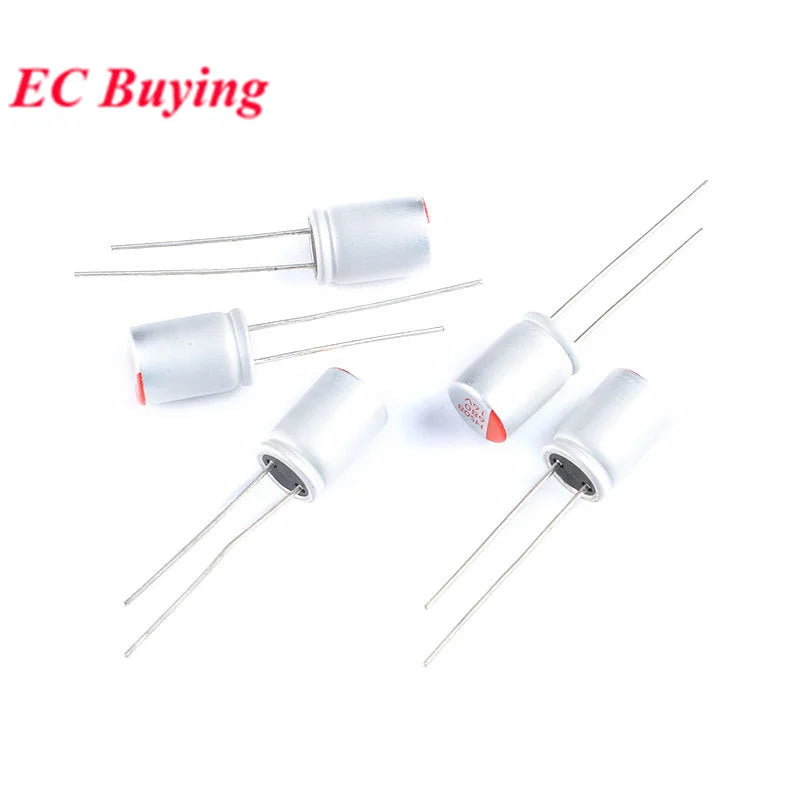 5-20pcs DIP Solid Electrolytic Capacitor Super Low ESR 6.3V 16V 25V 35V 50V 100UF 270UF 470UF 220 330 560 680 UF 820UF 1000UF