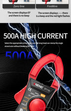 ANENG ST170 Clamp Meter Digital Multimeter Tester 500A AC Current AC/DC Voltage+B18 Highlight Voltage Tester Pen Electrician Set