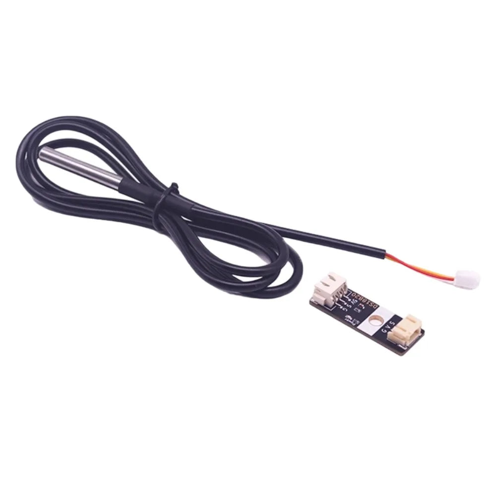 Stainless Steel Waterproof PH2.0 DS18B20 Digital Temperature Sensor Probe with 1m Cable for Arduino ESP32 Microbit Raspberry Pi