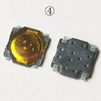 50pcs 4.8x4.8/4.5x4.5Super Tiny Momentary Push Button 12V Tactile Button Reset Button Switch 4Pin SMD Phone Screen Toy Use