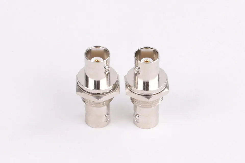 10pcs/lot Dual BNC Jack Socket Screw Panel Mount BNC Female to BNC Female Panel Chassis Adapter Coaxial Connector