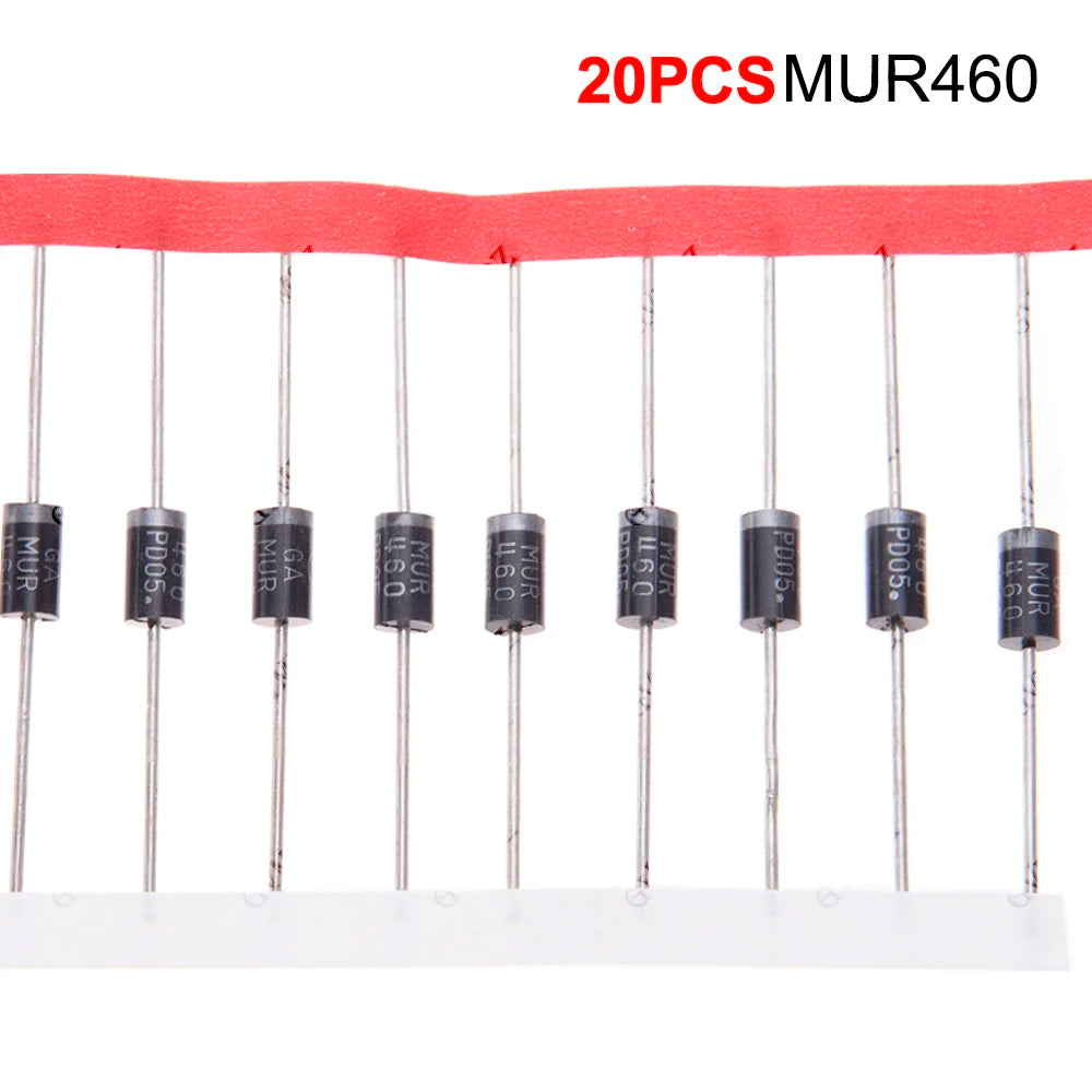 Rectifier Diode Mixed Kit 6A10 10A10 20A10 DB3 RL207 Electronic Components MUR4100E 10SQ045 20A10 130mil