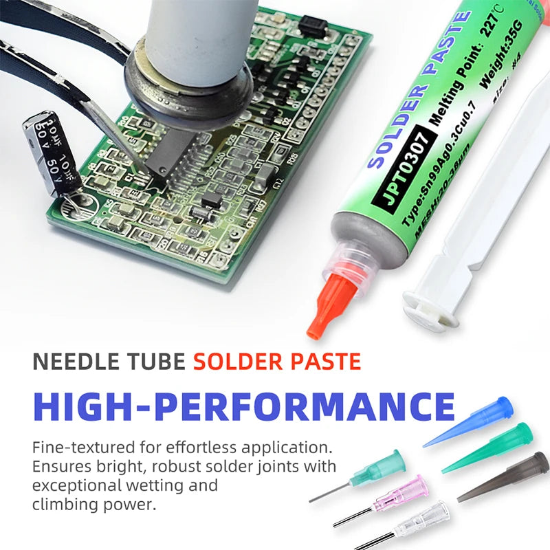 JPT0307 Lead-Free Solder Paste RoHS No-Clean Silver-Containing for SMT