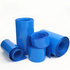 1 Meter Blue PVC Heat Shrink Tube Pack 18650 Lipo Battery Width 17mm ~ 350mm Insulated Film Wrap lithium Case Cable Sleeve