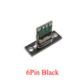 1/6/10Pcs USB Type C Female Connector with Fixing Plate 2P 4P 6 Pin DIY Repair Type-C USB Jack Socket Charging Port