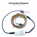 WS2812B Led Strip With SP110E USB Bluetooth Controller WS2812 30/60/144 Pixels/m RGB Individually Addressable LED Light Kit DC5V