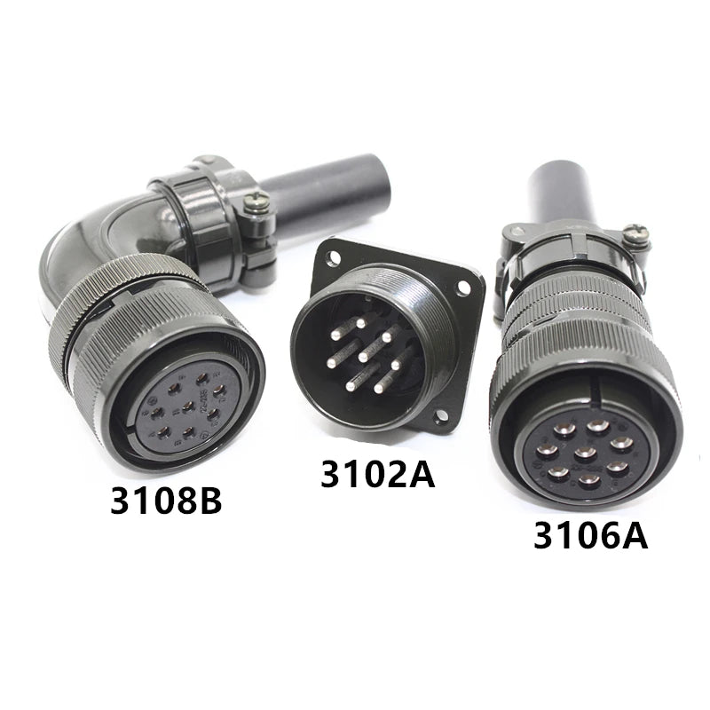 Aviation Plug MS3108B MS3106A MS3102A 18-10S 20-4S 20-15S 20-18S 20-29S 22-22S 24-10S 24-11S Servo Motor Panel Metal Connector