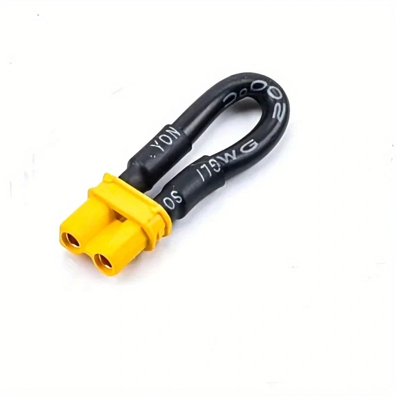 1 Pcs Bind Plug Loop Connector Short Circut Battery Jumper Cable with Tamiya Deans XT30 XT60 XT90 XT90S EC3 EC5 Trx HXT JR Plug
