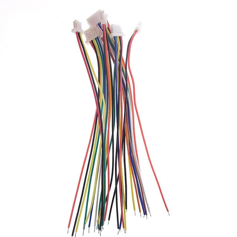 Mini JST SH 1.0mm Pitch 2 3 4 5 6 7 8 Pin Female Socket Terminal Plug Wire Connector SH 1mm 10CM 28AWG Electronic Wires Cable