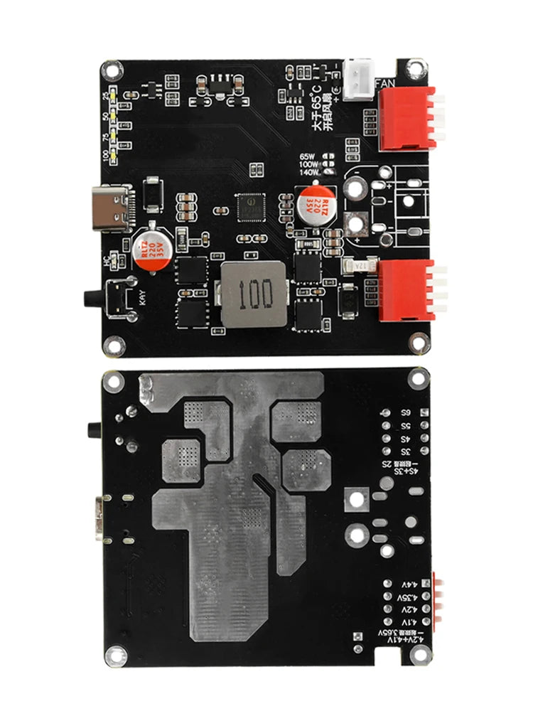 2S 3S 4S 5S 6S BMS Charger Module 140W Bidirectional Fast Charger Module IP2366 Lithium Battery Charging Board USB to DC