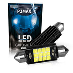 Powerful Bright Festoon LED 31/36/39/41MM Super White 3030 9/12Chips Car Interior Reading Trunk Mirror License Plate Light 12V