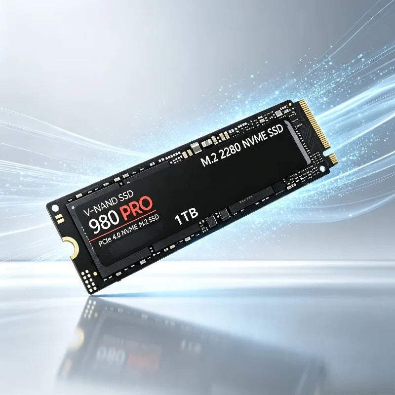Original 980Pro PCIe Gen4 x4 NVMe M.2 1TB SSD, 3D TLC NAND, 7000MB/s Ultra‑Fast Read Storage Drive for PC and Gaming Laptops