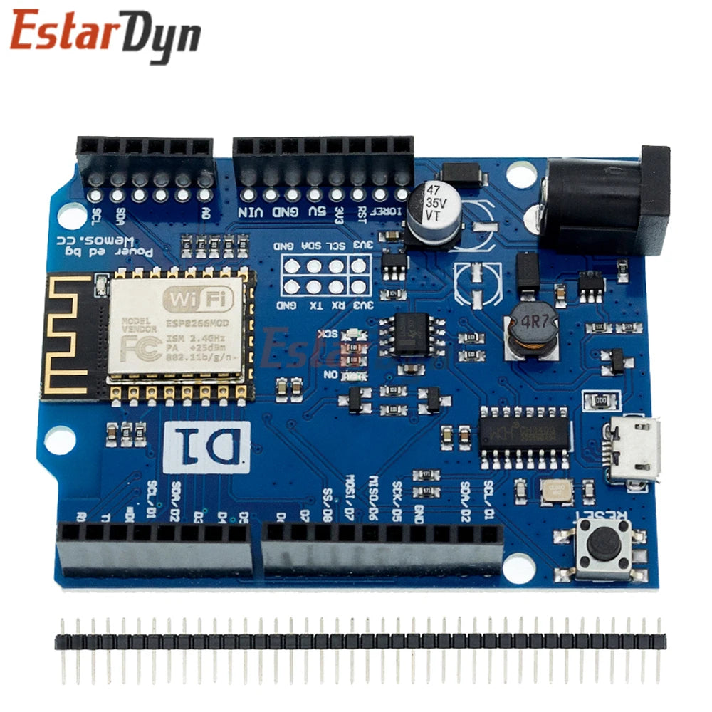 Estardyn ESP8266 NodeMCU WeMos D1 R2 Board, CH340G WiFi IoT Module for Smart Home Development